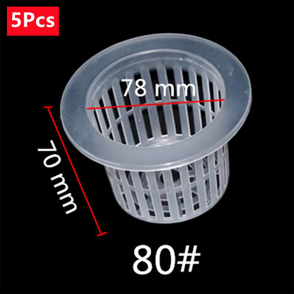 Transparent Planting Net Cup Hydroponic Colonization Mesh Pot Flower Vegetable Nursery Basket Soilless Growing Basket 5/50Pcs
