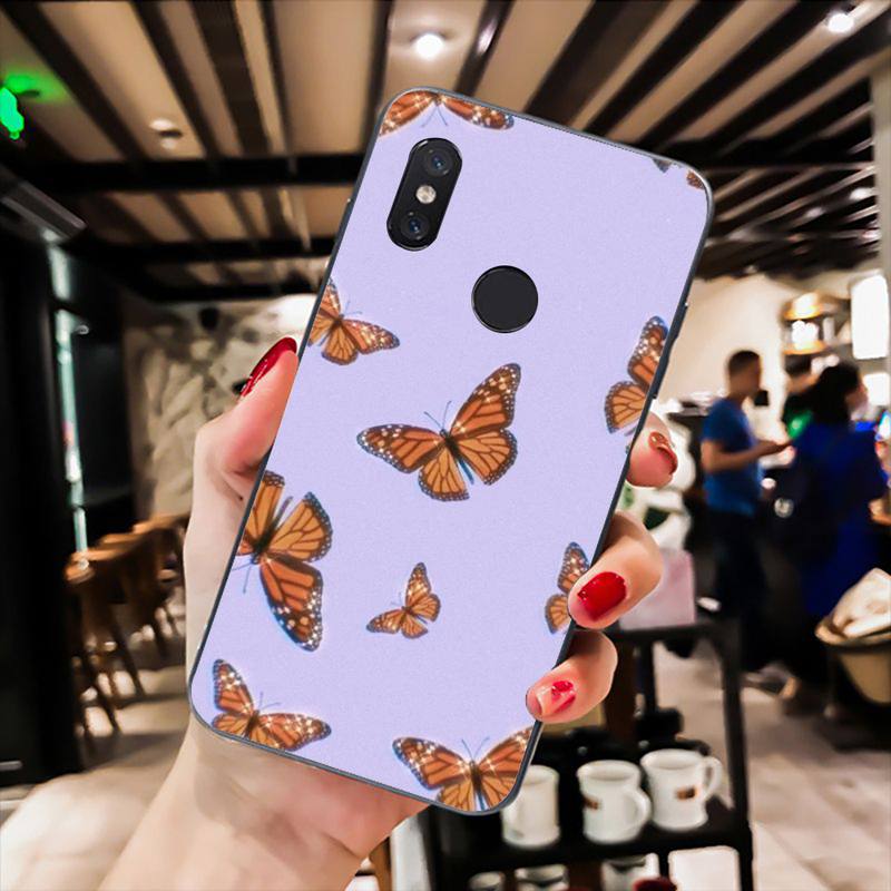 Butterfly Phone Case For Xiaomi Mi 11 10 A2 A2lite A1 9 9SE 8Lite 8explorer F1 Poco M3 X3 Pro Fundas Cove