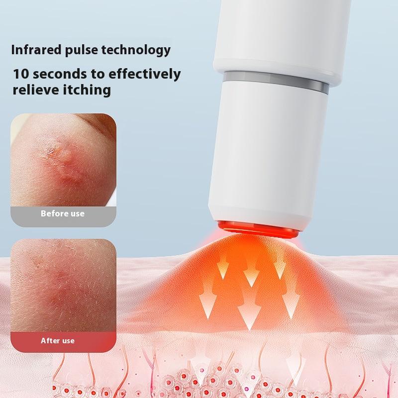 Portable Mosquito Insect Bite Relieve Itching Pen Natural Mosquito Bite Heat Pen Chemical-Free Anti-Itch Pen for Adult Children
