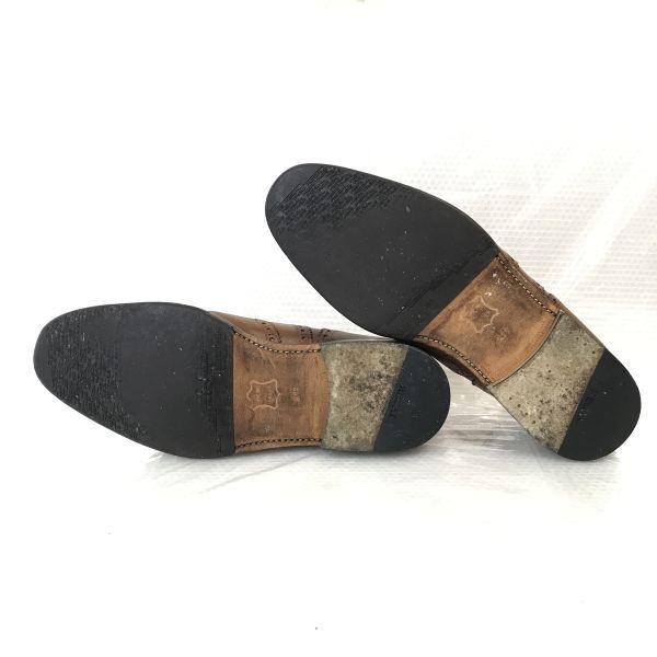 Vintage/REGAL Heritage/Leather Full Brogue Wingtip Shoes/26.0/Brown/BROWN/Closed Lacing Business Dress Shoes(USED)