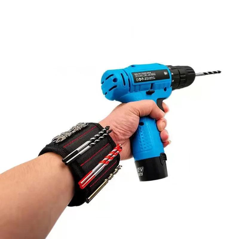 Magnetic Wristband for Holding Screws Nails Drilling Bits Wrist Tool Holder Belts with Strong Magnets Cool Gadgets for Men Women