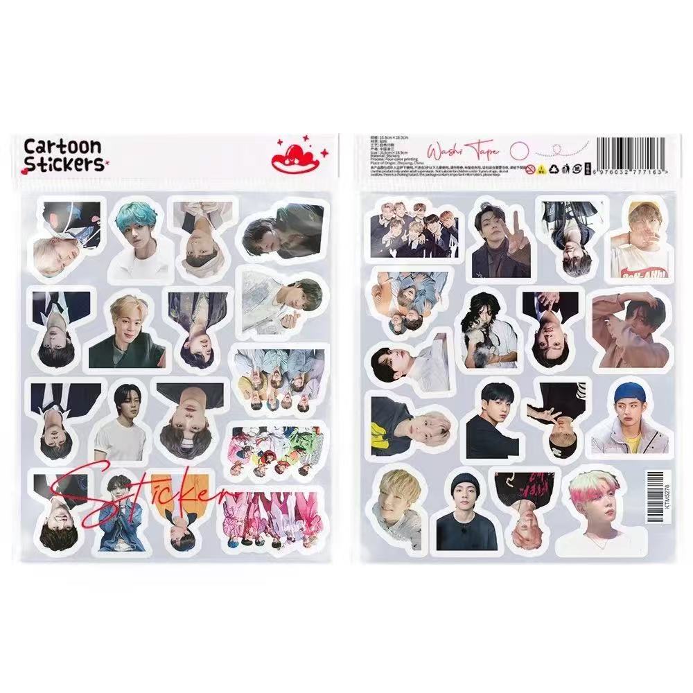 BTS Stickers,Stickers for Laptop Journal Skateboard Guitar Luggage