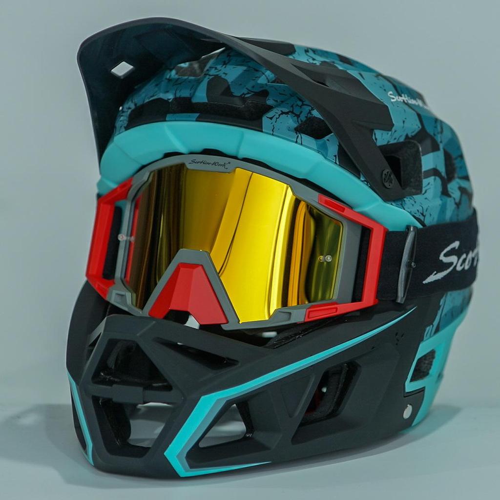 SCOHIROWORK Super Light Full Face BMX & Mountain DH Off-road Helmet