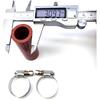 Hconcet 3286499 Red Turbo Oil Drain Hose And 2 Clamps Compatible with Dodge Cummins 4BT, 6BT and 6CT models year from 1989-2006