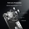 IPhone 15 Pro Max Case, Electroplated Borderless Transparent Heat Dissipation High-Definition Anti-Drop Simple Design, Graphite Black