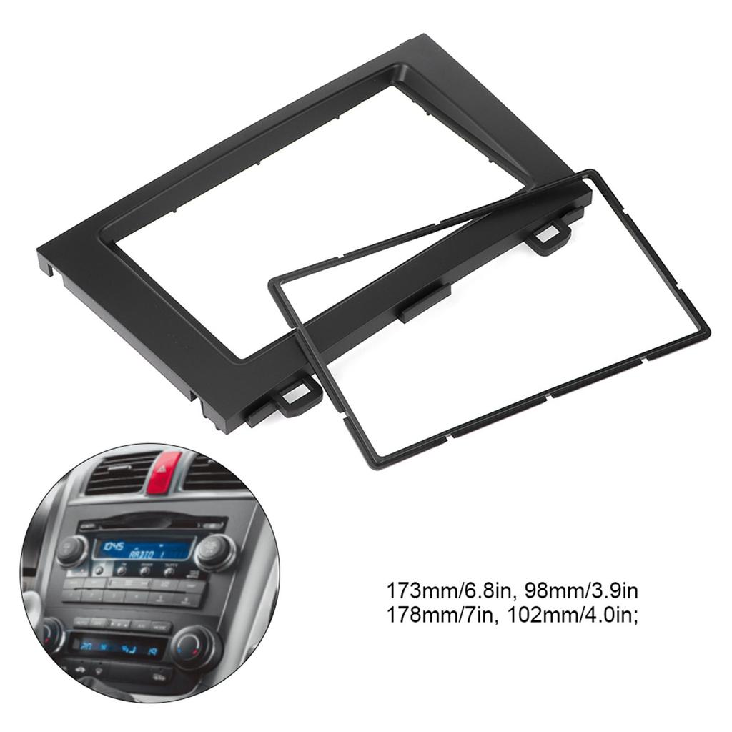 2-DIN Auto-DVD-Stereo-Radio-Navigations-Blende Armaturenbrett-Rahmen Zierleisten-Kit Passend für Honda CRV CR-V 2007 2008 2009 2010