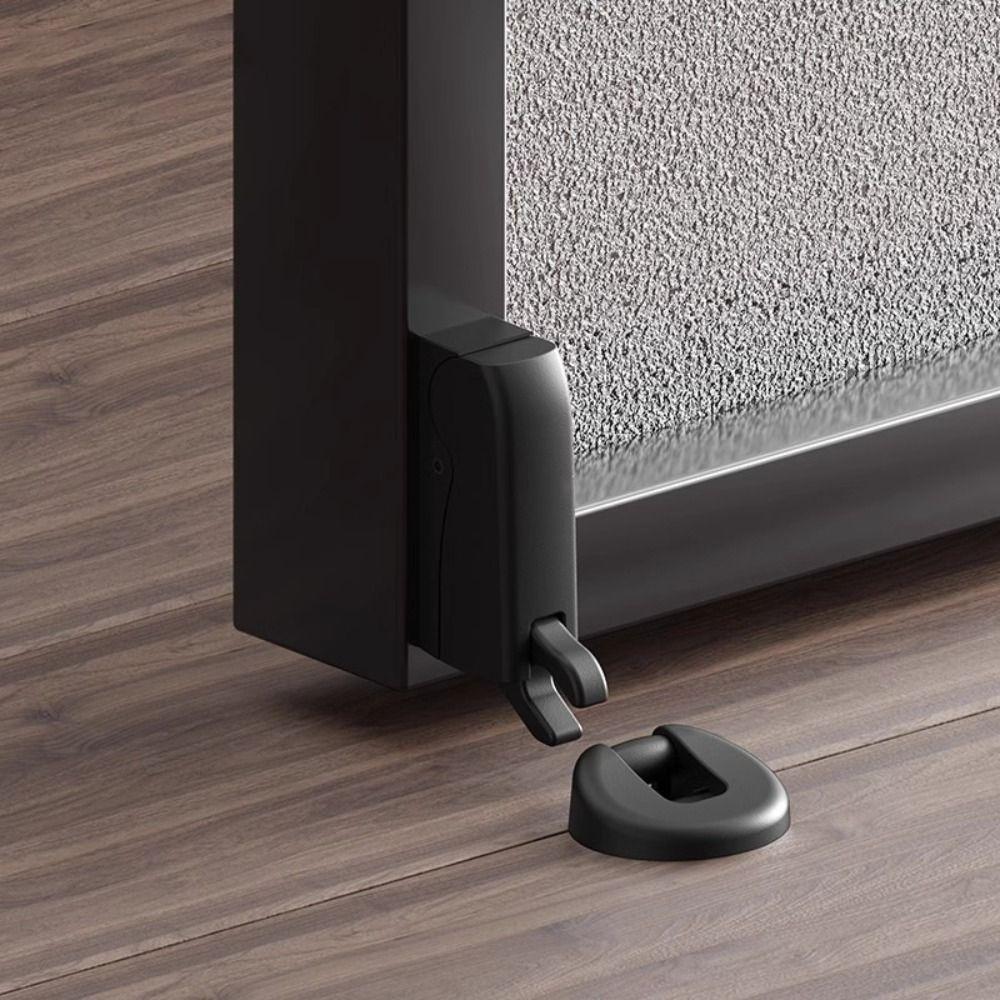Metal Accessories Silent Door Stop Space Saving Wall Mount Stopper Hydraulic Door Stopper  Bedroom