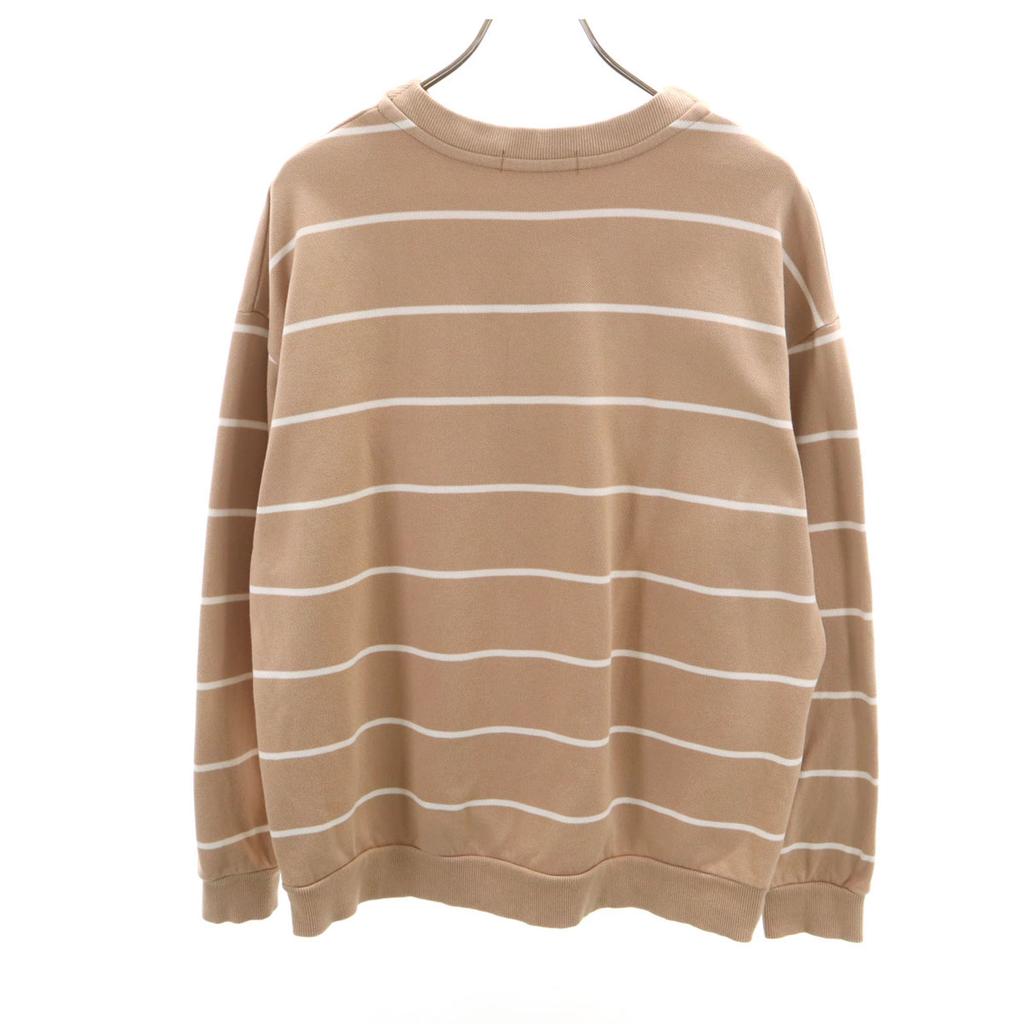 FRED PERRY BEAMS Beams special order Border Pattern Long sleeve Fawn trainer Men's Used