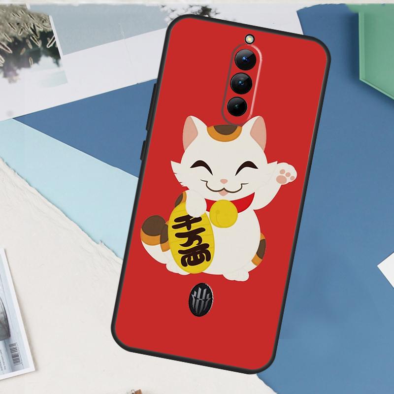 

Japanese Lucky Cat Art Case For ZTE Nubia Red Magic 10 Air 8 9 8S 9S 10S Pro Plus 6 7 7S RedMagic 11 Pro Plus Cover Red Magic 10 Air