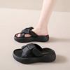 Women's Retro Summer New Fashionable and Beautiful Fairy Style Thick Bottom One Word Sandals with Slippers