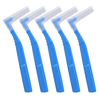 5pcs L Shaped Interdental Brushes Effective Cleaning Plaque Removal Braces Brush for Tooth Care