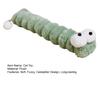 Cat Plush Toy Catnip Inside Cute Fuzzy Caterpillar Pillow Kick Stick Soft Cat Chew Toy for Indoor Kittens Play Exercise Boredom Relief