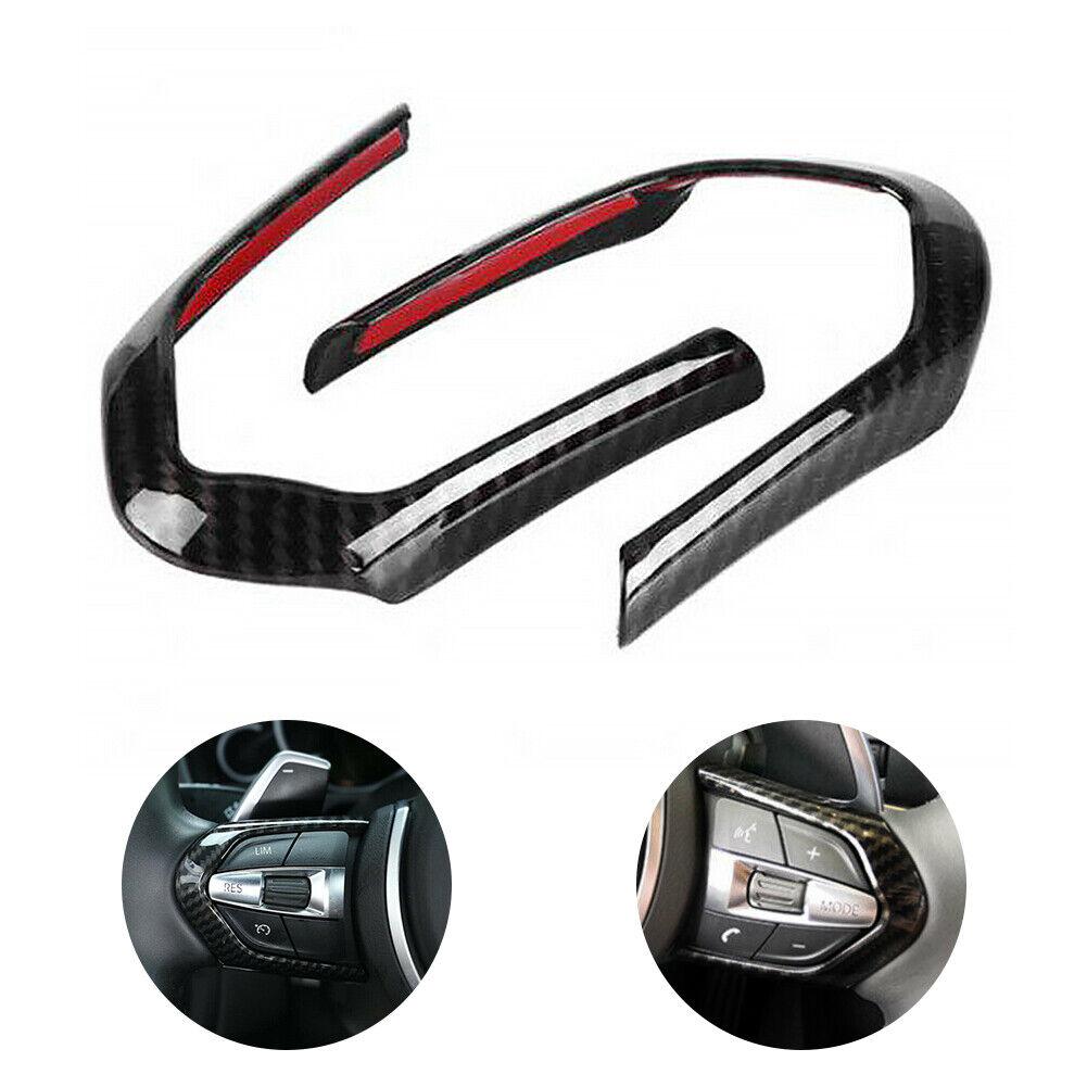Carbon Fiber Steering Wheel Button Cover Trim Suitable For BMW F10 F20 F22 F30 F32 F36 F12 F15 F16 F25 F26