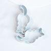 1PC - Cartoon 3D Aluminum Cookie Cake Flipping Sugar Mold Silver Cat Shape Mold Suitable for Cookie Making