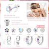 Bobisty 10Pairs Hypoallergenic Earrings Sets for Women Surgical Steel Screw Back Stud Small Hoops Earrings Cute Earrings Jewel