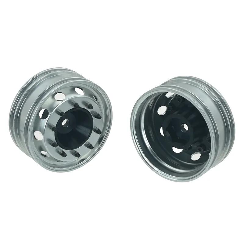 1 Pair Metal Front Rear CNC Wheel Hubs for 1/14 Tamiya RC Truck For Scania 770s For Volvo FH16 For Man