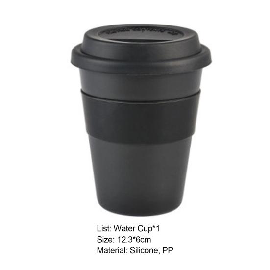 Yousheng Water Cup Food Grade Heat Resistant PP All-Purpose Beverage Coffee Cup with Spiral Lid for Home
