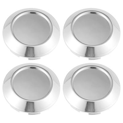 Uxcell Universal Wheel Tire Center Hub Cap Covers for Cars, 76mm Diameter, 8 Clips, 4 Clips, Silver Tone