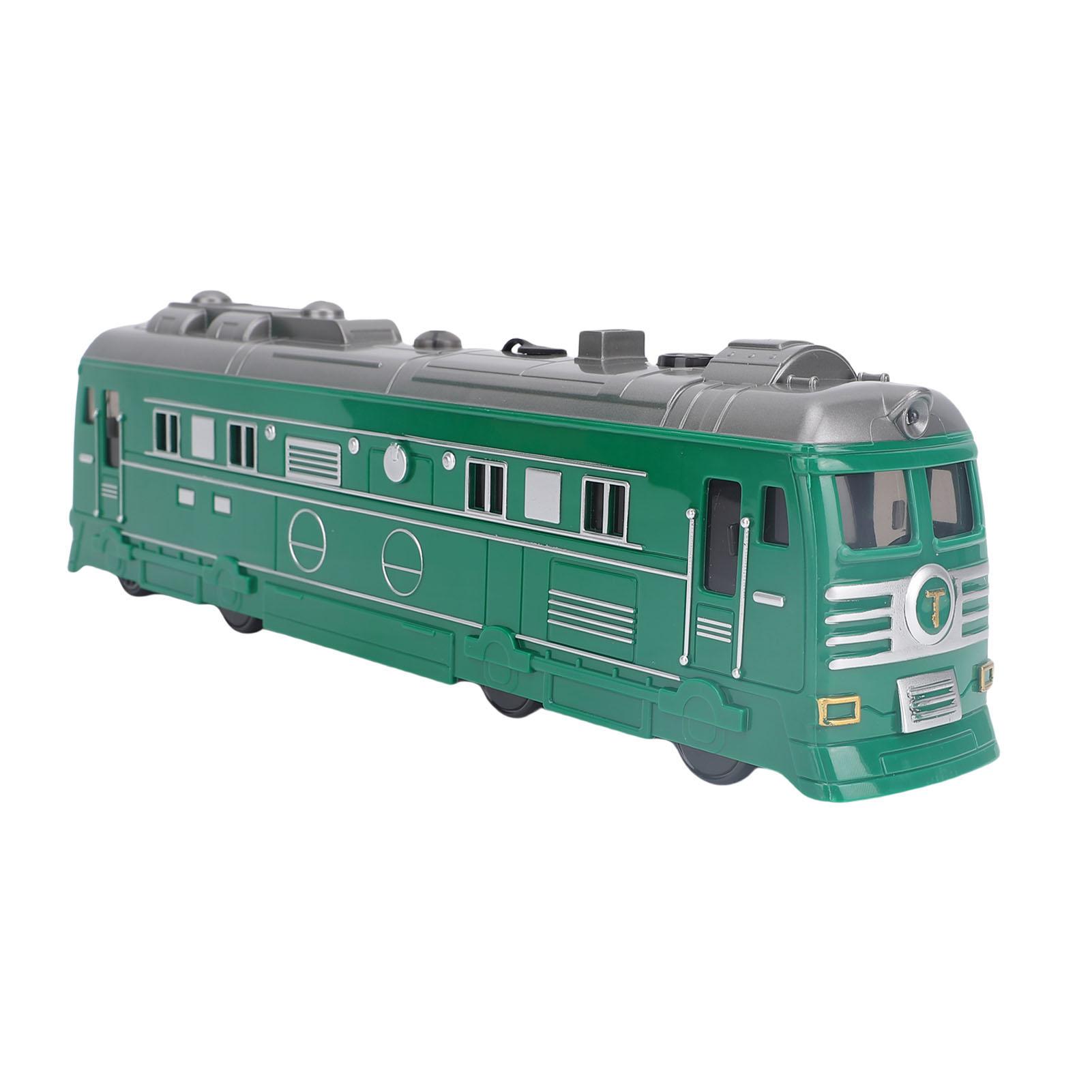 

Детский электрический паровоз игрушка инерционный ход ретро спрей игрушка поезд развивающий раннее обучение зелёный