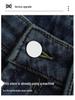 2025 Damen High-Waist Slimming Micro-Flare Jeans mit Samt, Retro-Stil für Frühling, Herbst und Winter