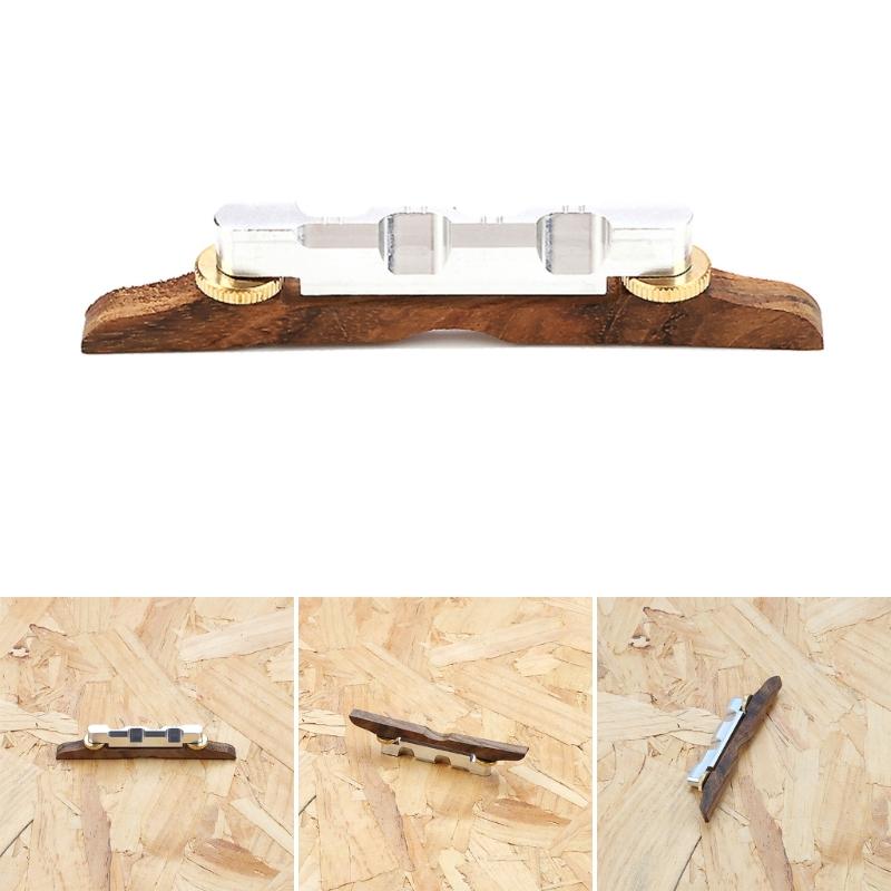 Durable Mandolin Bridge Height Adjustable Rosewood Base Bridge Universal Mandolin Bridge Replacement Parts Easy To Use