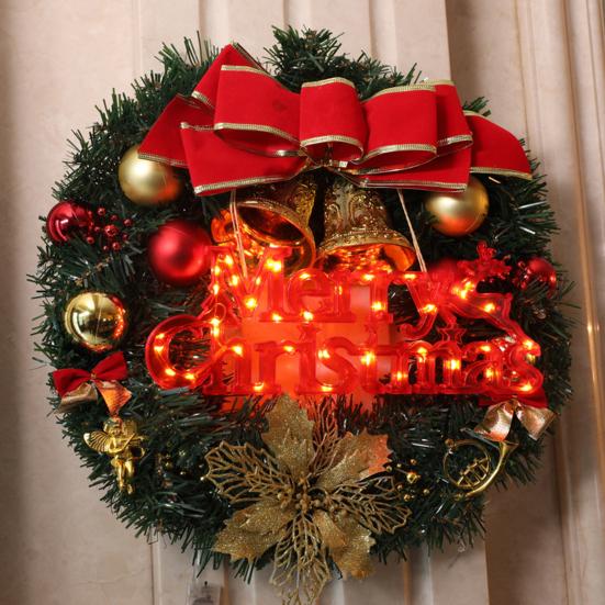 Christmas Ornament Merry Christmas Sign Light DIY Wreaths Windows Doors Bright Sparkling Holiday Decoration