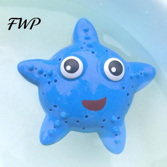 Soft Water Toys For Kids Starfish Squirter for TPR Bath Pool Toy Cute Marine Animal Reusable Shape Squeeze to Spray Fun Summer Beach Shower