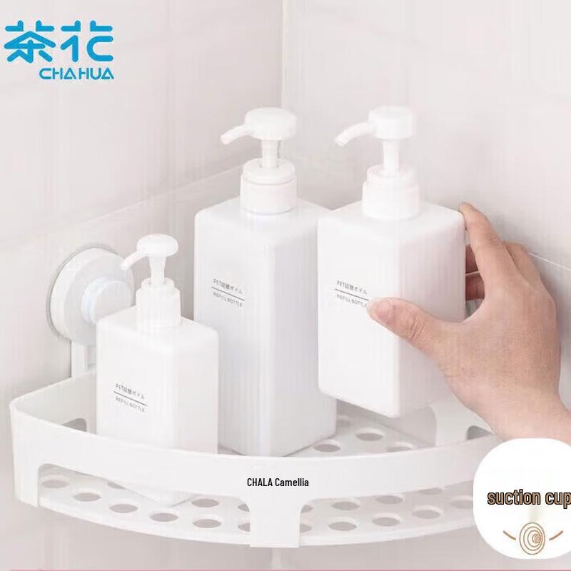 Chahua No-Drill Wall-Mounted Corner Bathroom Shelf