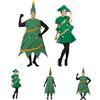 Cozy Christmas Tree Couple Costume Set For Festive Holiday Celebrations In Soft Corduroy
