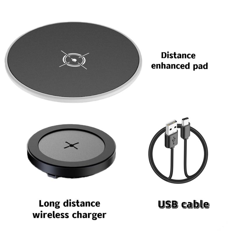 

Беспроводная зарядная подставка 40 мм, невидимая, скрытая под столом, индукционная, быстрая, беспроводная зарядная станция