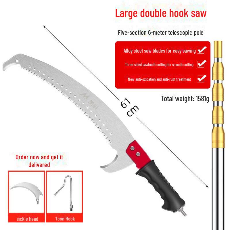 Teleskopische Astsäge für hohe Reichweite: Multifunktionales Outdoor-Werkzeug zum Schneiden von Bäumen und Ästen