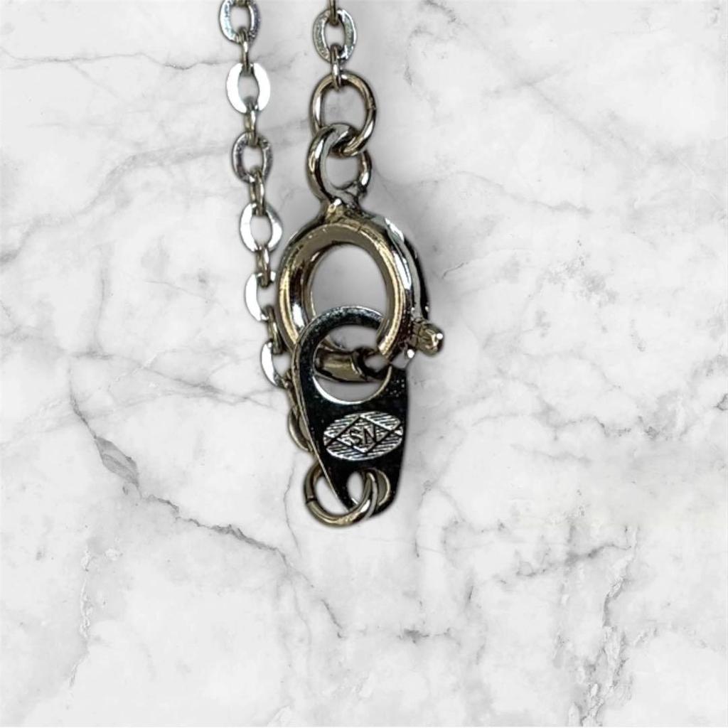 Used TASAKI Silver Pearl Necklace Petal