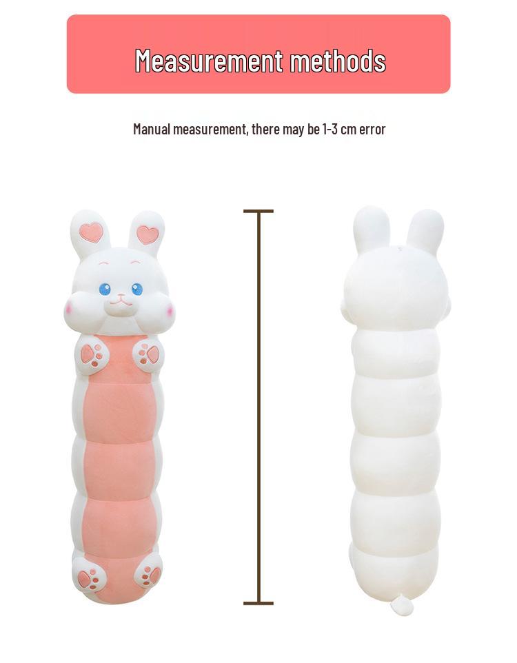 Cute Caterpillar Long Pillow: Girls' Bedroom Side Sleeper & Backrest