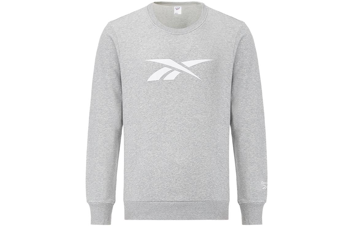 Reebok Sweatshirts Men s Gray Crew Neck Moderate Regular GR8473 M