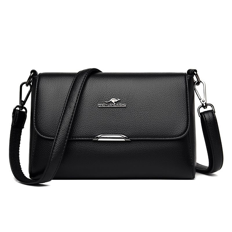 

Brand Genuine Leather Women s Middle-Aged Satchel Crossbody Bag