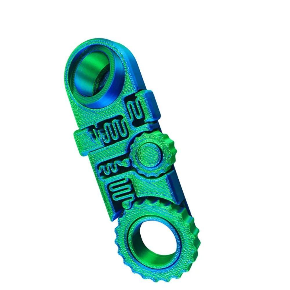5-in-1 Hand Spinner Gearwheel Spinning Top Spring Gear Chain Gyroscope  Adult