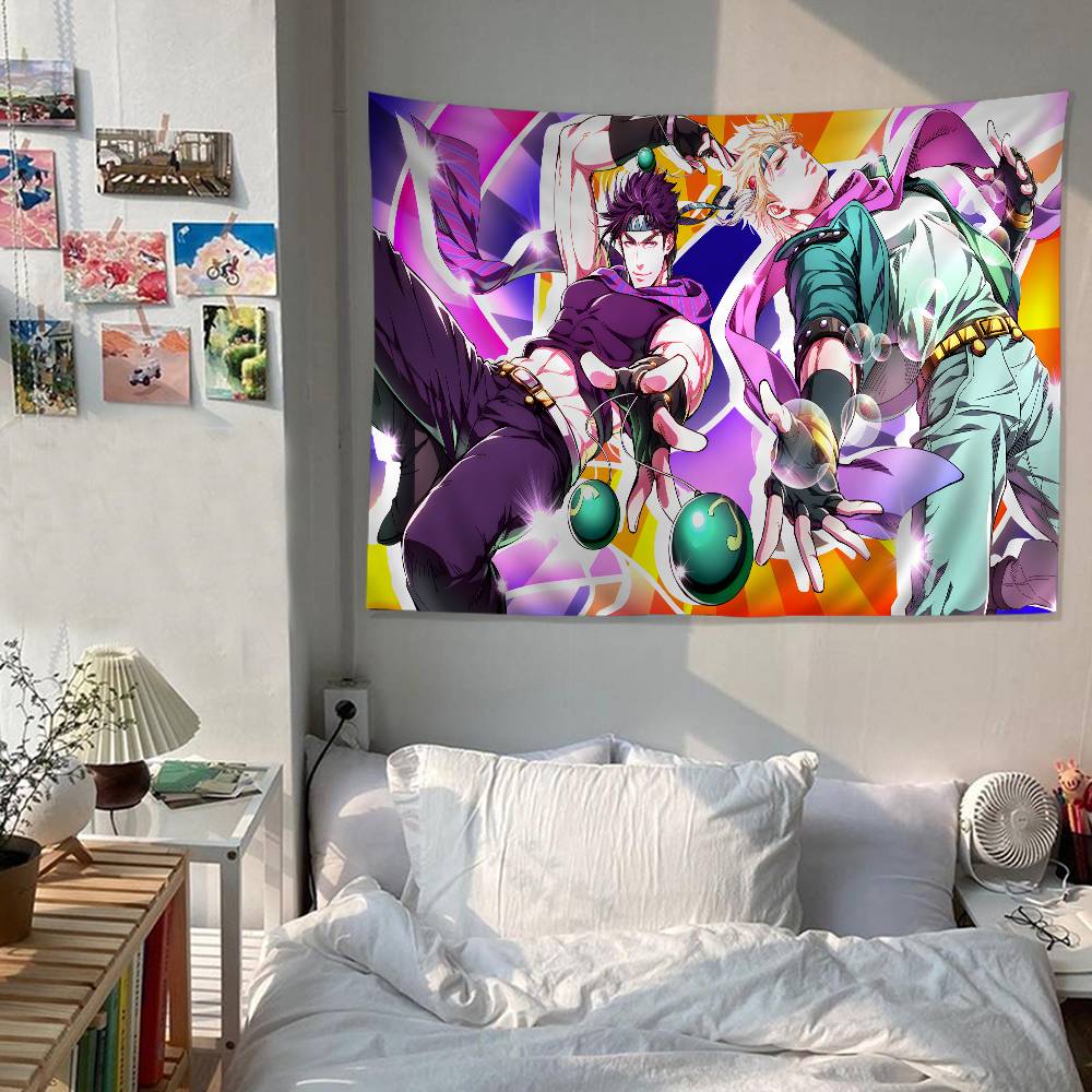 Anime JJojoS BBizarre AAdventure Cartoon Tapestry Wall Hanging Decoration Household Home Decor