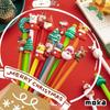 20pcs Christmas Gift Christmas Pen Hat Cubs Christmas Neutral 0.5 Black Student Neutral Pen Stationery
