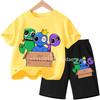 Kids Rainbow T-shirt Friends Girls Boys Clothes Summer Short Sleeve Tshirt Set Cartoon Tee Tops Game Anime Shirts Camiseta