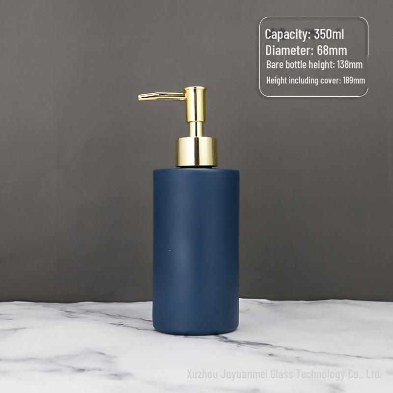 Nordic Style Glass Lotion & Soap Bottle for Home, Hand Sanitizer, and Hotel Shower Gel