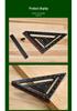 Multi-Functional Right Angle & 45° Triangle Ruler with Level for Woodworking