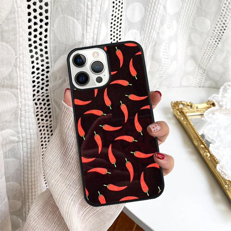 

Spicy Chili Pepper Phone Case for iPhone 17 Air 16 16e 15 Plus Max for Apple 13 14 11 12 Pro Max Cover coque fundas iPhone 13pro