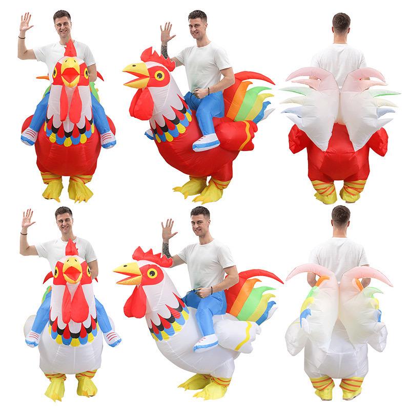 

Big Red Rooster Inflatable Mascot Costume for Events & Performances