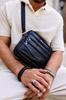 Bolsa de couro masculina R-13204-M-3877 Preta