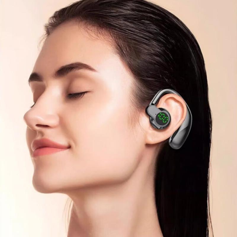 Wireless Earbuds Earphone With Ear Hooks Long Battery Life Noise Cancelling Digital Display-compatible Widely Used For P