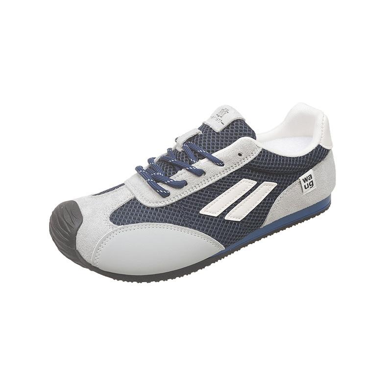 

Niche design sense inner height increase German training shoes women s autumn new breathable mesh color matching outdoor hiking leisure Forrest Gu 40 синий