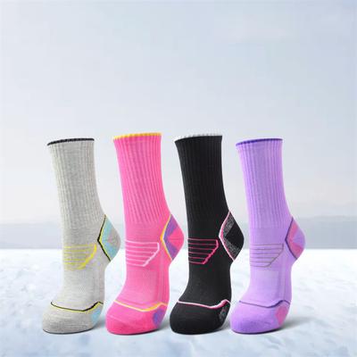1 Paar dicke Baumwoll-Wandersocken für Wintersport, Klettern und Skifahren, rutschfest