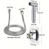 Edelstahl Bidet Toilettensprüher Set Sprühwasser Badezimmer Handheld Bidet Sprayer Toilettendusche Toiletten Zubehör