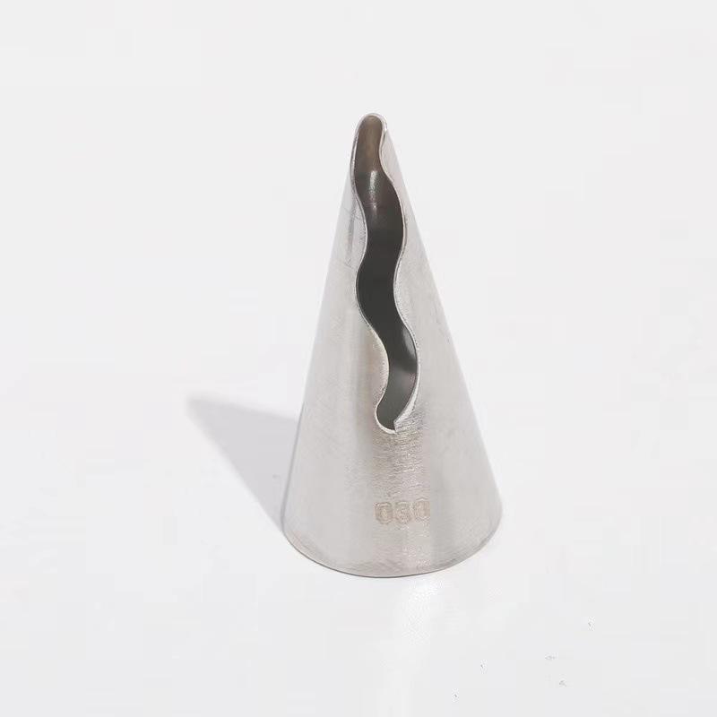 Small Stainless Steel Korean-Style Ruffle Piping Tip Set for Baking