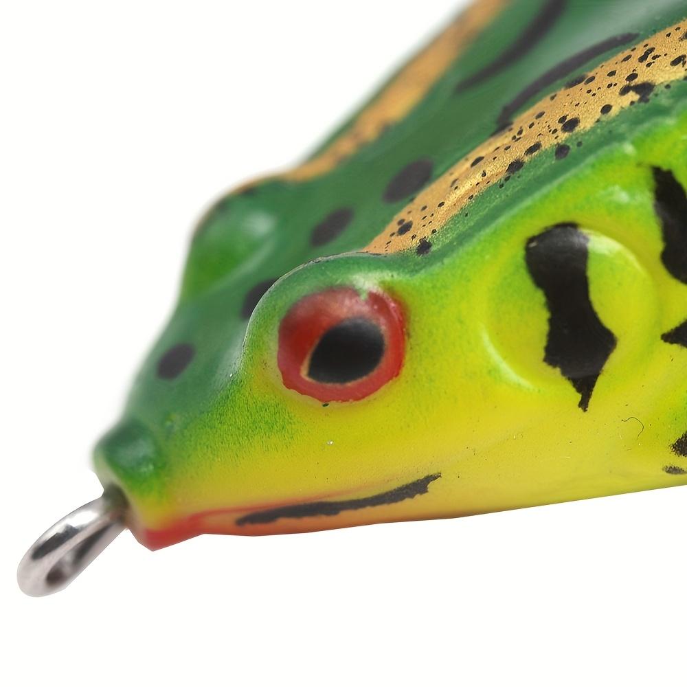 3pcs Double Helix Propeller Surface Frog Lure Set, Rotating Tail Floating Swing Bait with Sharp Hook, Suitable for Perch and Other Freshwater Fishing